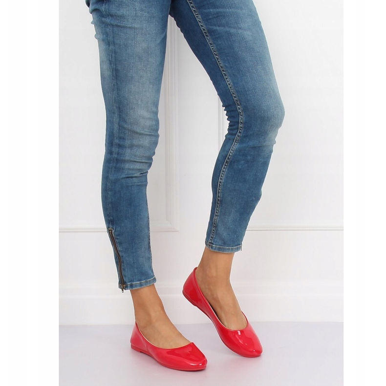 Röda damballerinor JX76P Röd 2