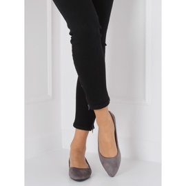 Ballerinas mandelgrå näsa WD39P Grå 2