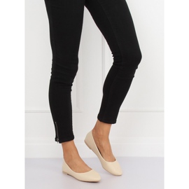 Beige ballerinor för kvinnor CC108 Beige 1