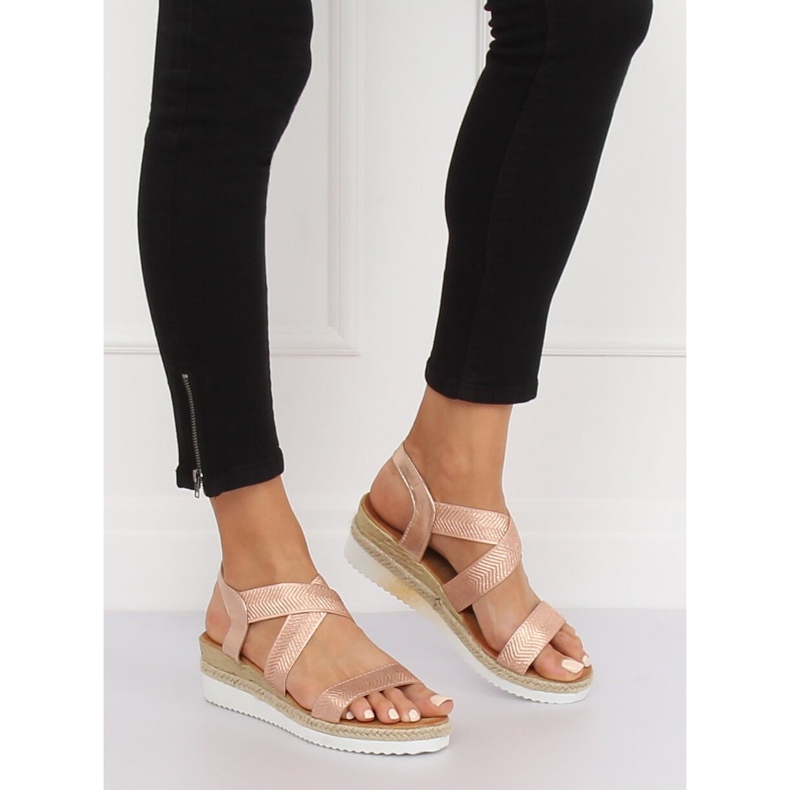 Rosa damsandaler S81 Champagne 2