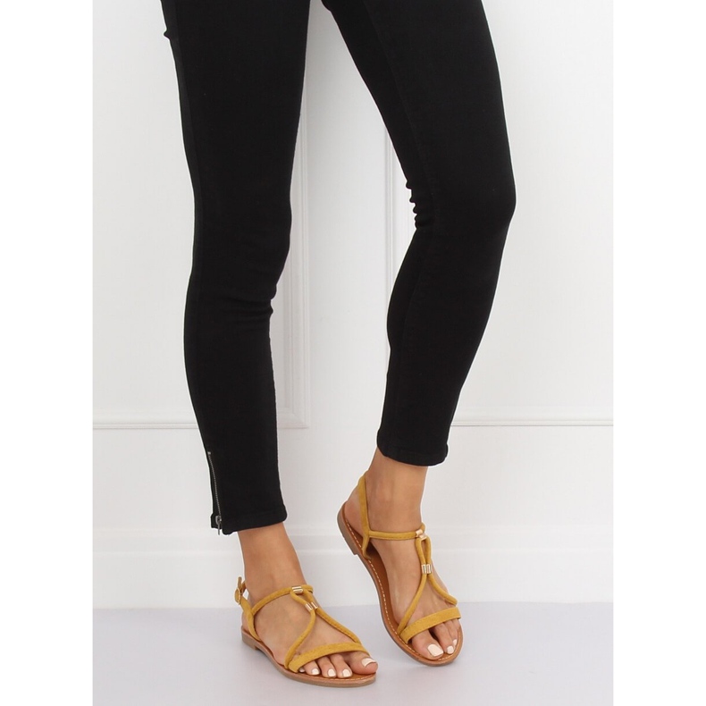 Gula damsandaler L520 Gul 2