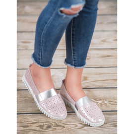 Filippo Slip-on skor med glitter rosa 2