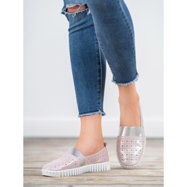 Filippo Slip-on skor med glitter rosa 1