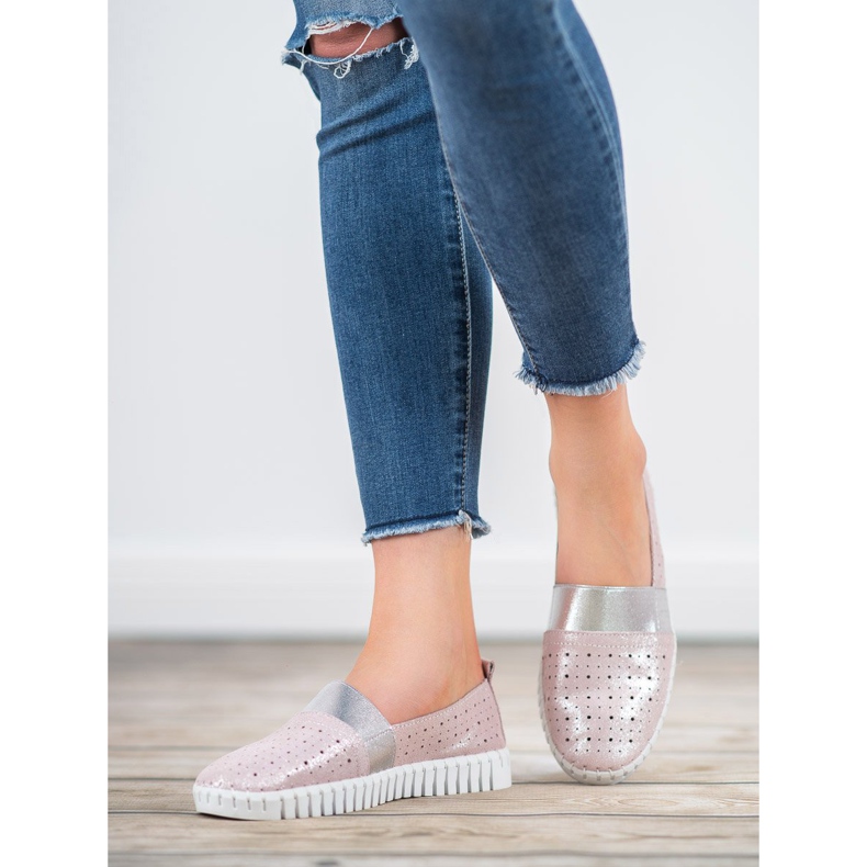 Filippo Slip-on skor med glitter rosa 1