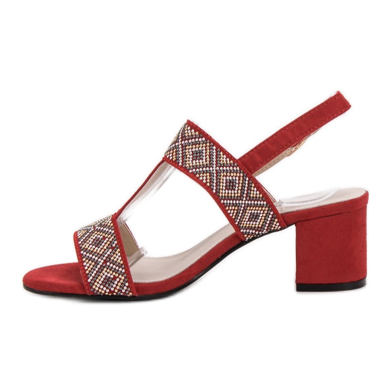 Goodin Sandaler med hög klack röd 1