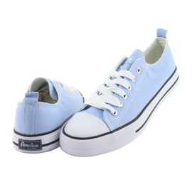 American Club blåa sneakers vit 4