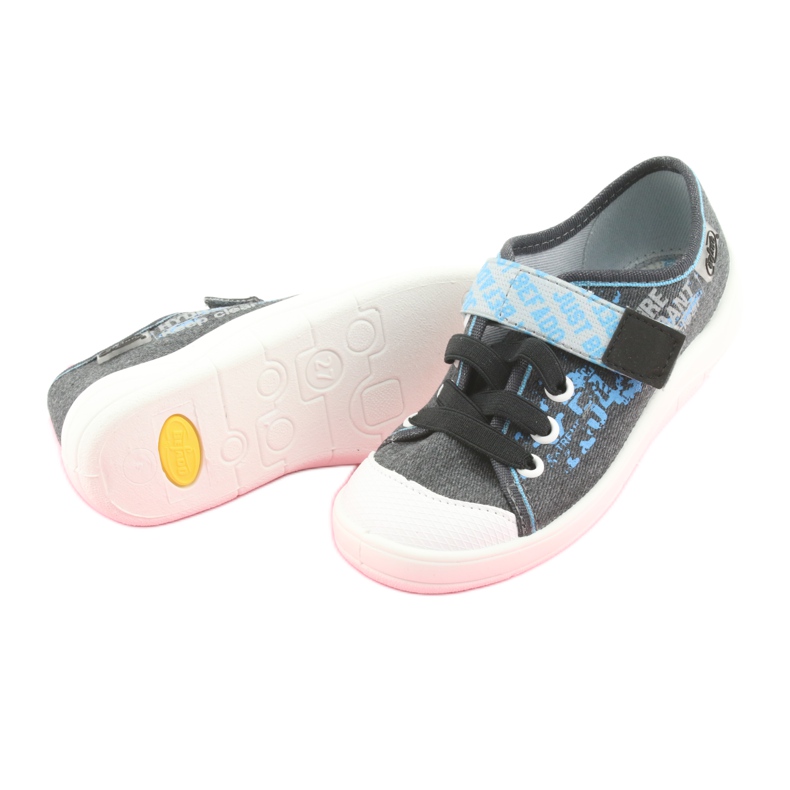 Befado barnskor 251X100 blå grå 4