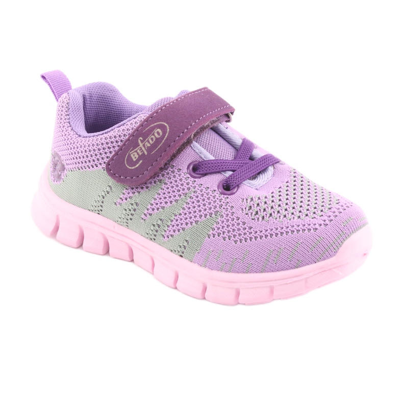 Befado barnskor upp till 23 cm 516X024 purpur rosa grön 1
