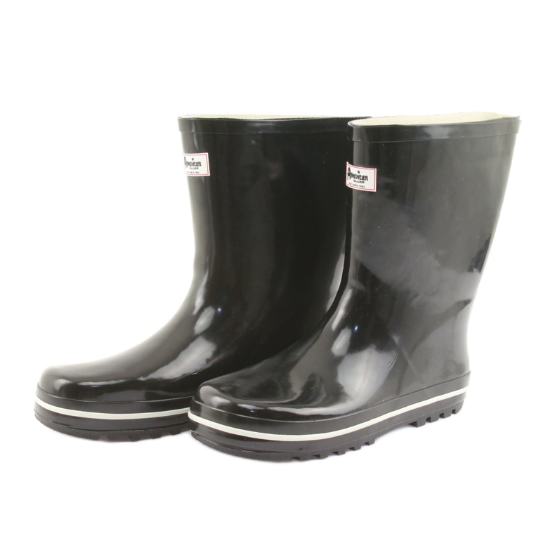 American Club svarta oisolerade galoscher vit 3