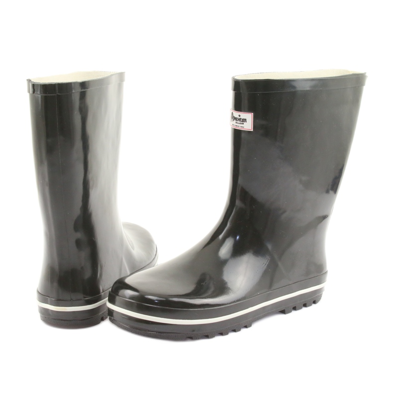 American Club svarta oisolerade galoscher vit 4