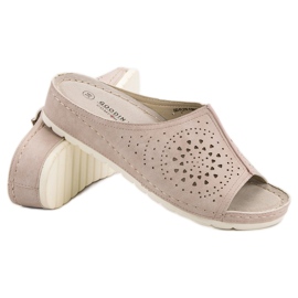 Goodin Openwork tofflor brun 1