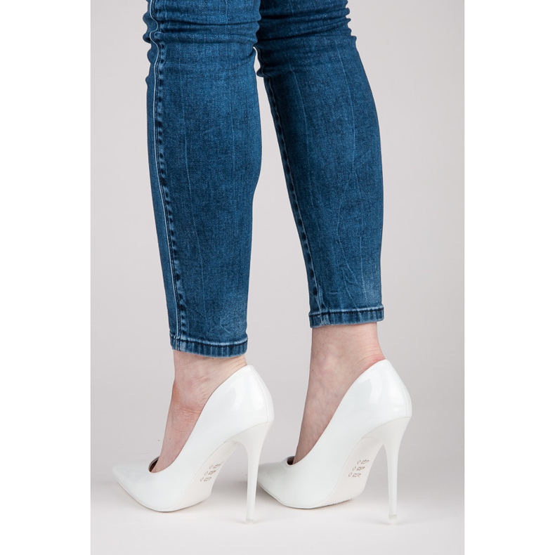 Seastar Sexiga lackerade höga klackar vit 2