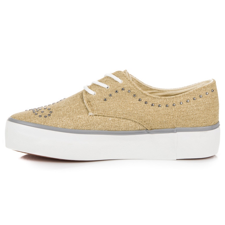 Kylie Sneakers Med Kristaller brun 1