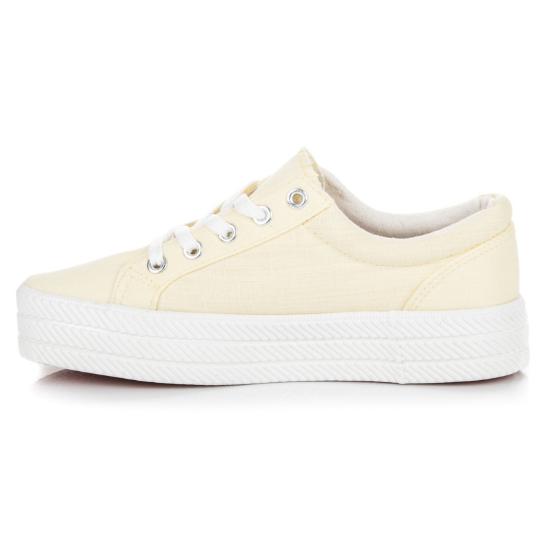 Kylie Sneakers på plattformen gul 2