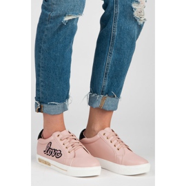 Vices Älskar Sneakers med snörning rosa 1