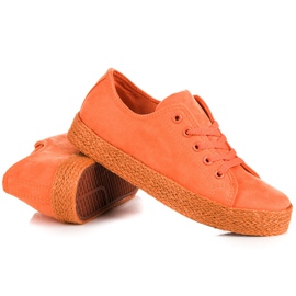 Kylie Orange Sneakers Espadrilles 2