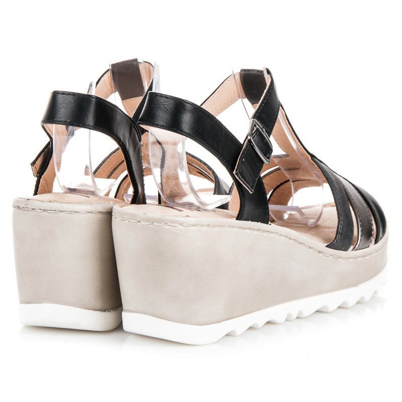 Kylie Sandaler med kil svart 2