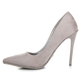 Seastar Moderiktiga grå höga klackar 1