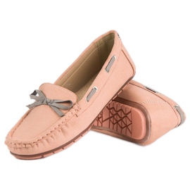 Tullo Snygga mocka loafers rosa 2