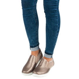 Filippo Gyllene Slip On-skor 1