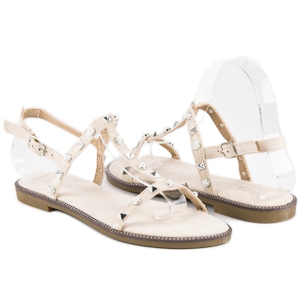 Bestelle Beige sandaler 1