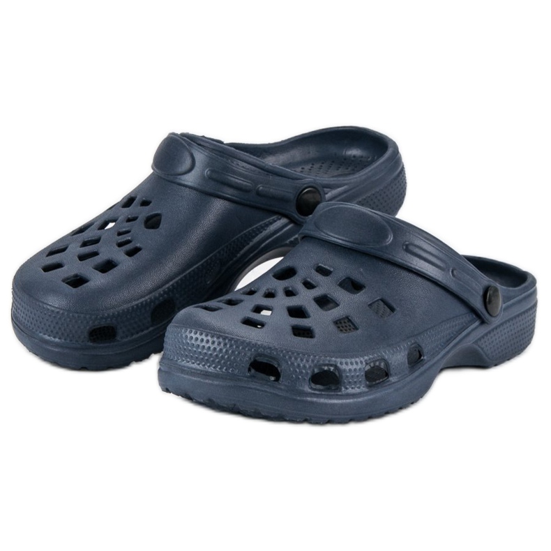 Marinblå trädgårdstofflor 2