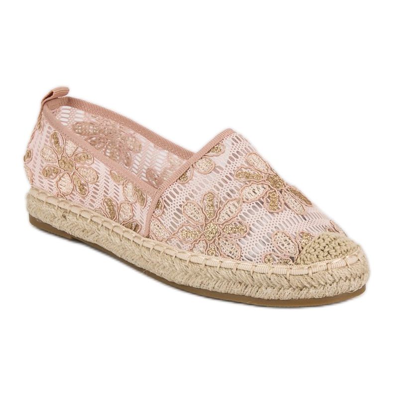 Seastar Spets Espadrilles gul rosa 1