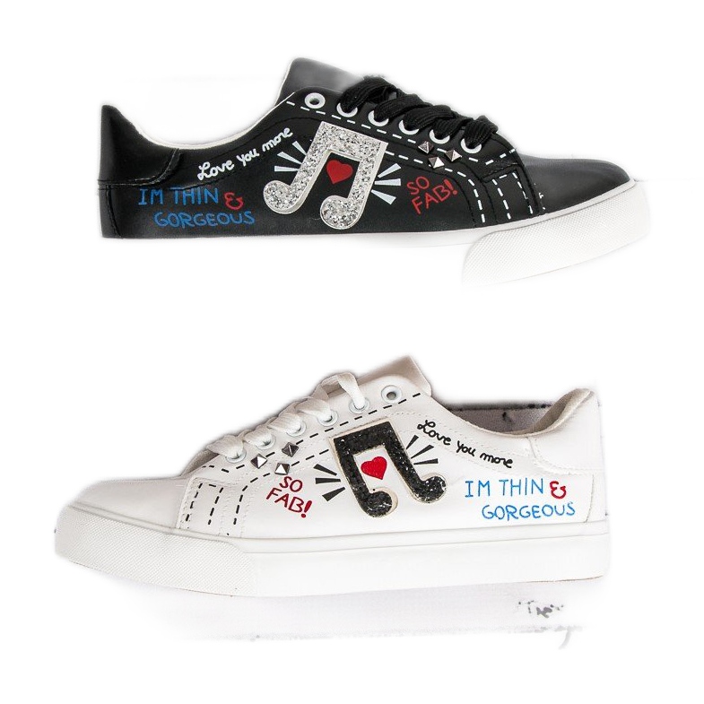 Trendiga damskor svart 1