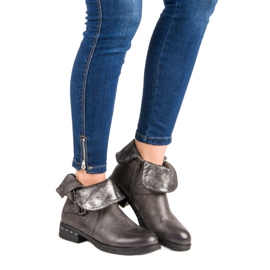 Forever Folie Grå Workers stövlar 2