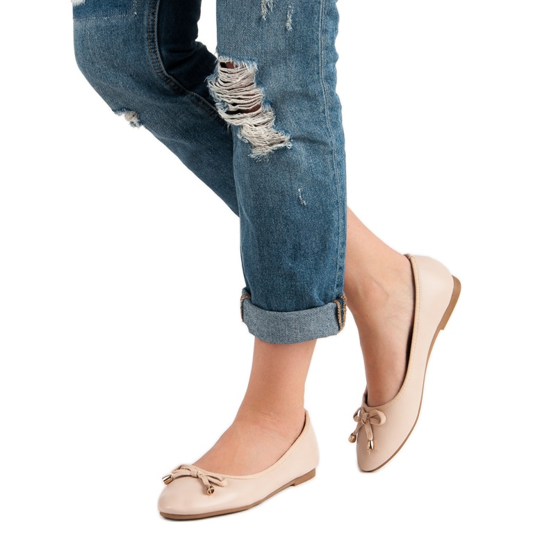 Pulverballerina med rosett rosa 1