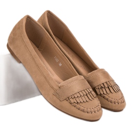 Small Swan Klassiska mörkbeige loafers 2