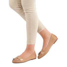 Small Swan Loafers med fransar brun 1