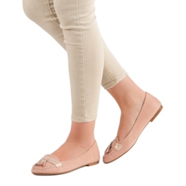 Small Swan Loafers med fransar rosa 1