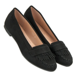 Small Swan Klassiska svarta loafers 2