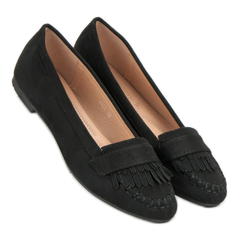 Small Swan Klassiska svarta loafers 2