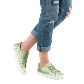 Kylie Satin sneakers grön 1