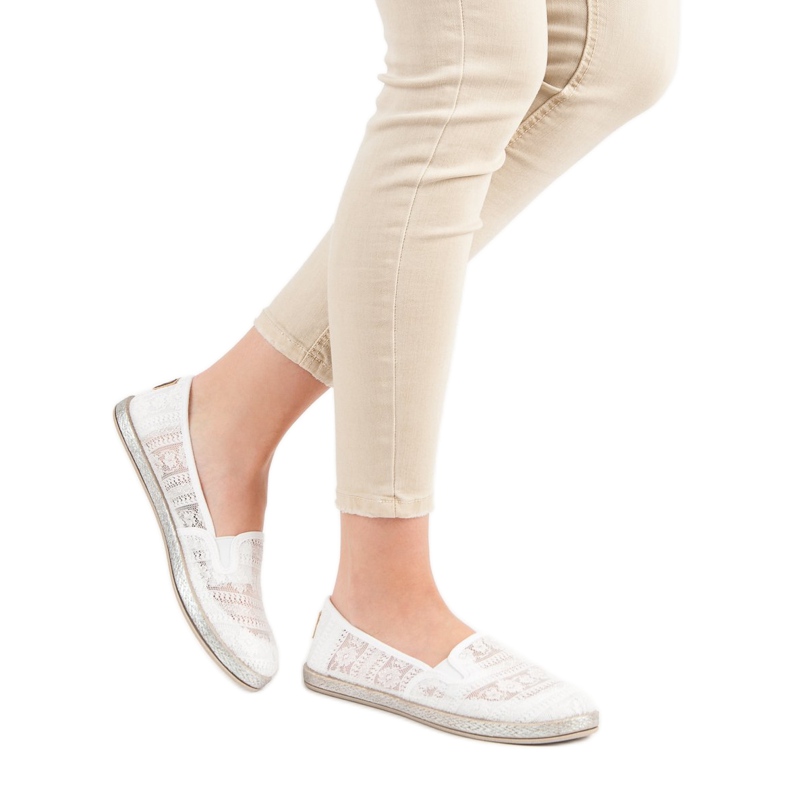 MCKEYLOR Lace Slipons vit 1