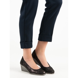 Vinceza Glitterkile pumpar brun 2