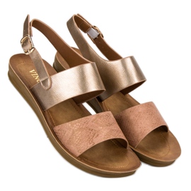 Bekväma VINCEZA sandaler gul 1