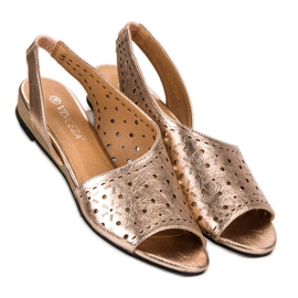 VINCEZA sandaler gul 1