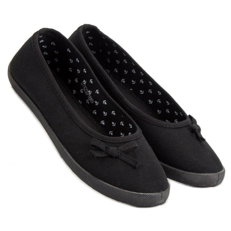 McKey Textil Ballerina Med Rosett svart 1