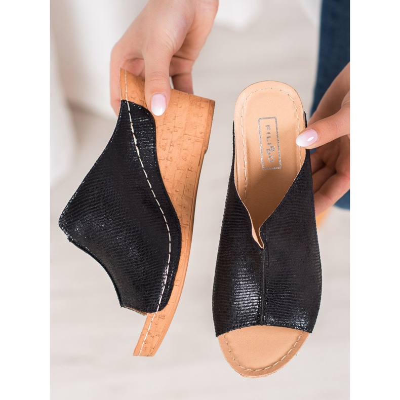 Filippo Svarta kil tofflor 1