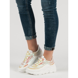 Lätta sportskor vit mångfärgad 2