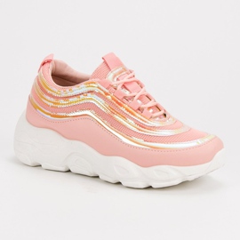 SHELOVET Lätta sportskor rosa 1