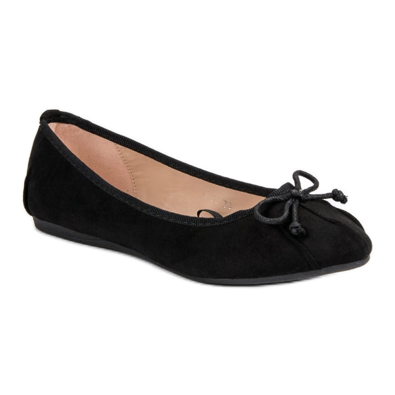 Lucky Shoes Black Tied Ballerinas svart 1