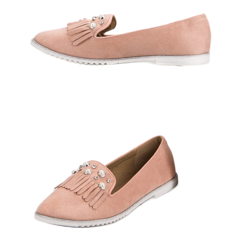Ch. Creation Pulverloafers med pärlor rosa 2