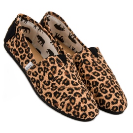 L. Day Spotted Slipons brun 2