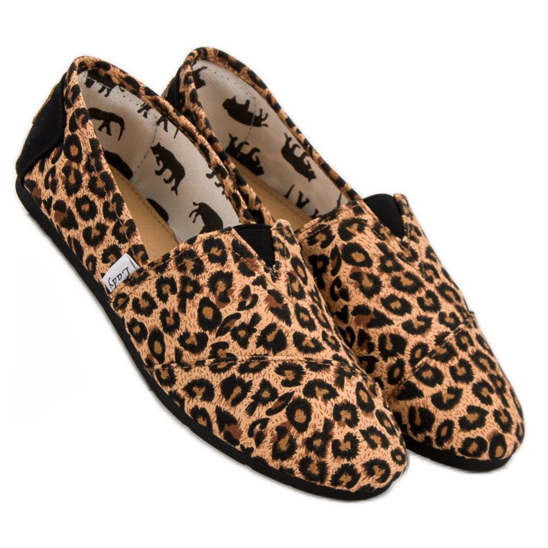 L. Day Spotted Slipons brun 2