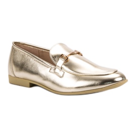 Lackerade gyllene VICES loafers 1