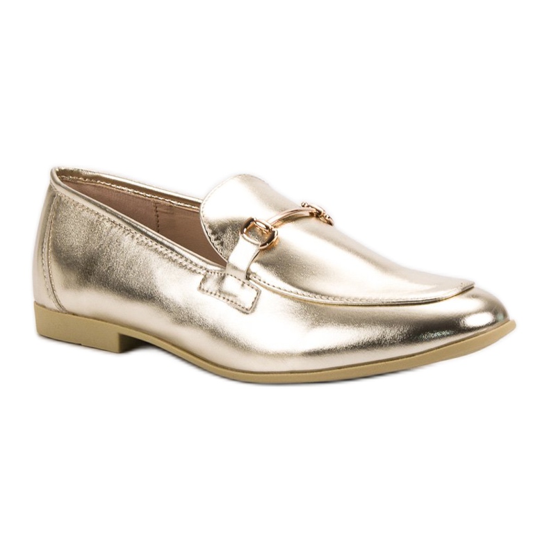 Lackerade gyllene VICES loafers 1